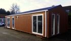 현대 편평한 지붕 조립식으로 만들어진 집은, 전 건축한 가정 이동 주택, 벨기에를 수출했습니다 이동 주택을 내화장치합니다